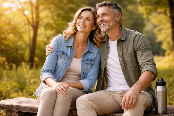 Oddych pri prechádzke v parku.webp