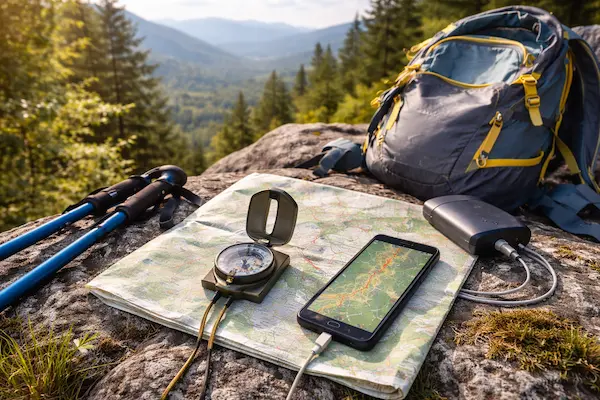 Navigácia na turistike – mapa, kompas a offline GPS v horskom teréne.webp